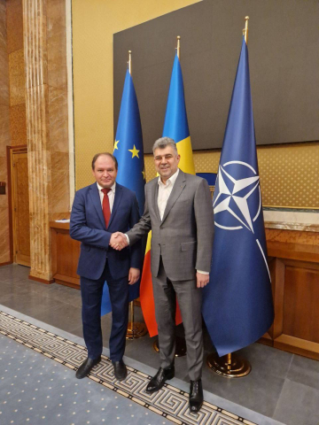 Встреча генерального примара Иона Чебана с премьер-министром Румынии Марчелом Чиолаку